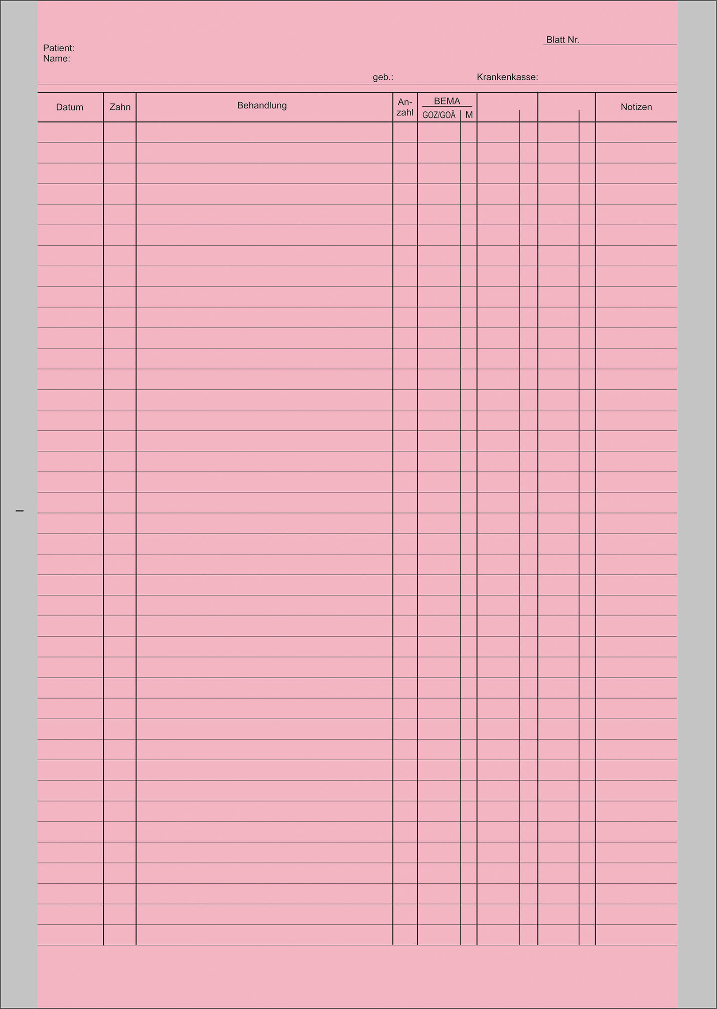 Einlegeblatt A 1000 Stück