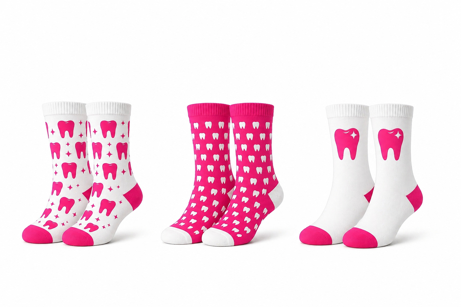 BEYCO-SOCKS Bubblegum Blast, 3-Pack, pink