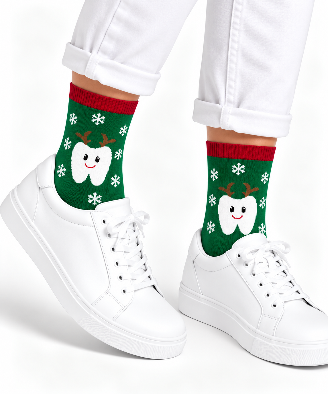 Winter-Weihnachtssocken Zahnarzt Edition – 3er-Pack bunt, Onesize 38-44, Beyco-Socks
