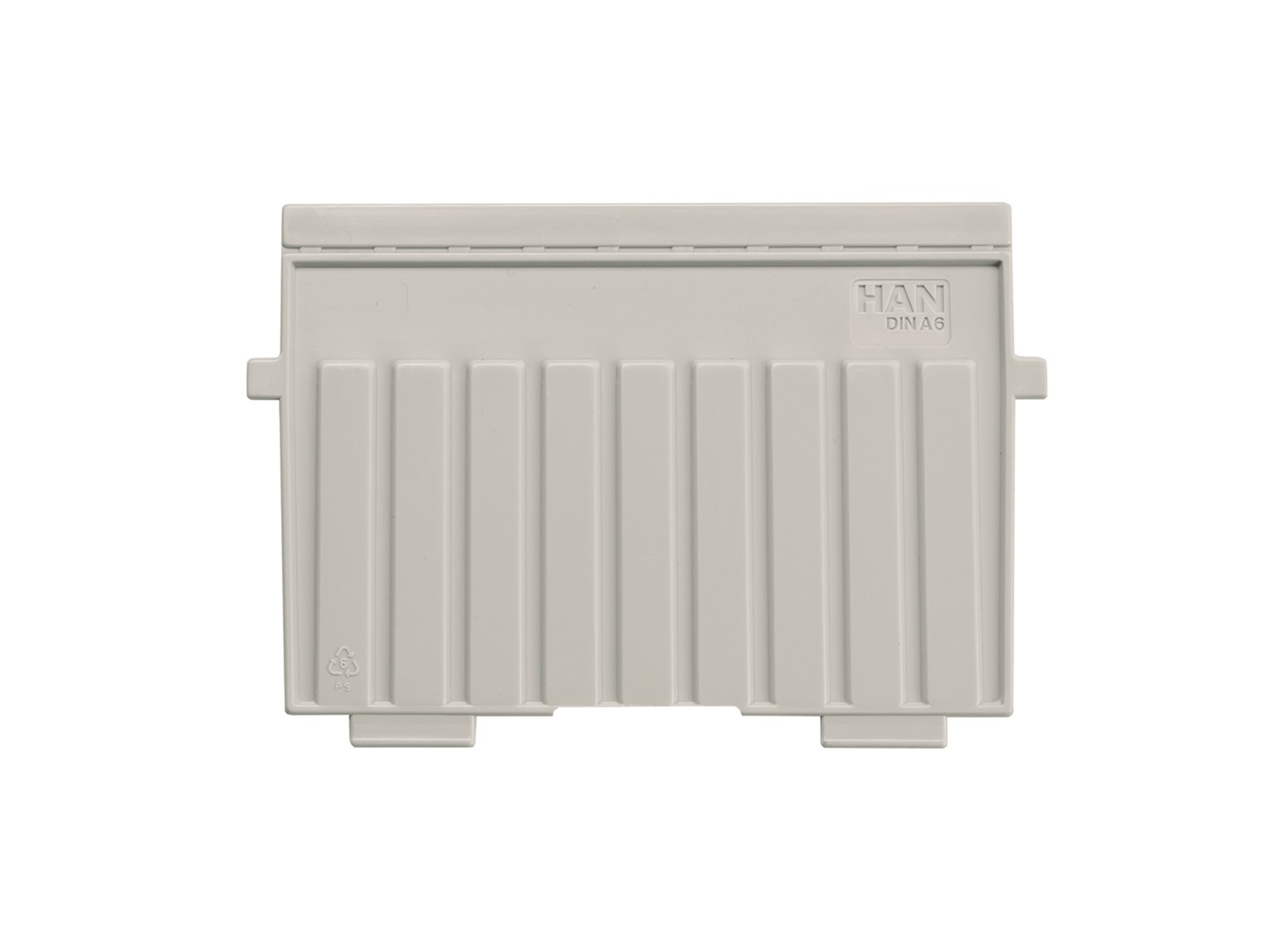 Stützplatte mit Sichtreiter DIN A6