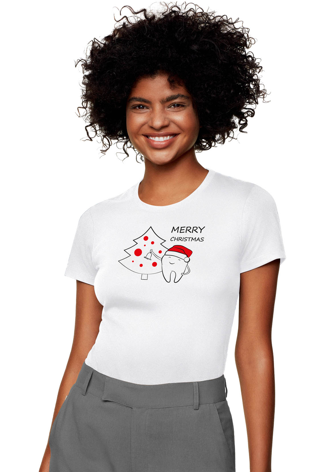 Weihnachts-Print-Shirt Motiv 1