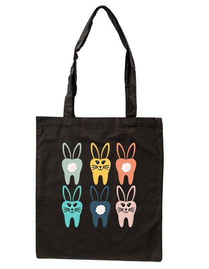 Baumwolltasche Hasenzahnbande