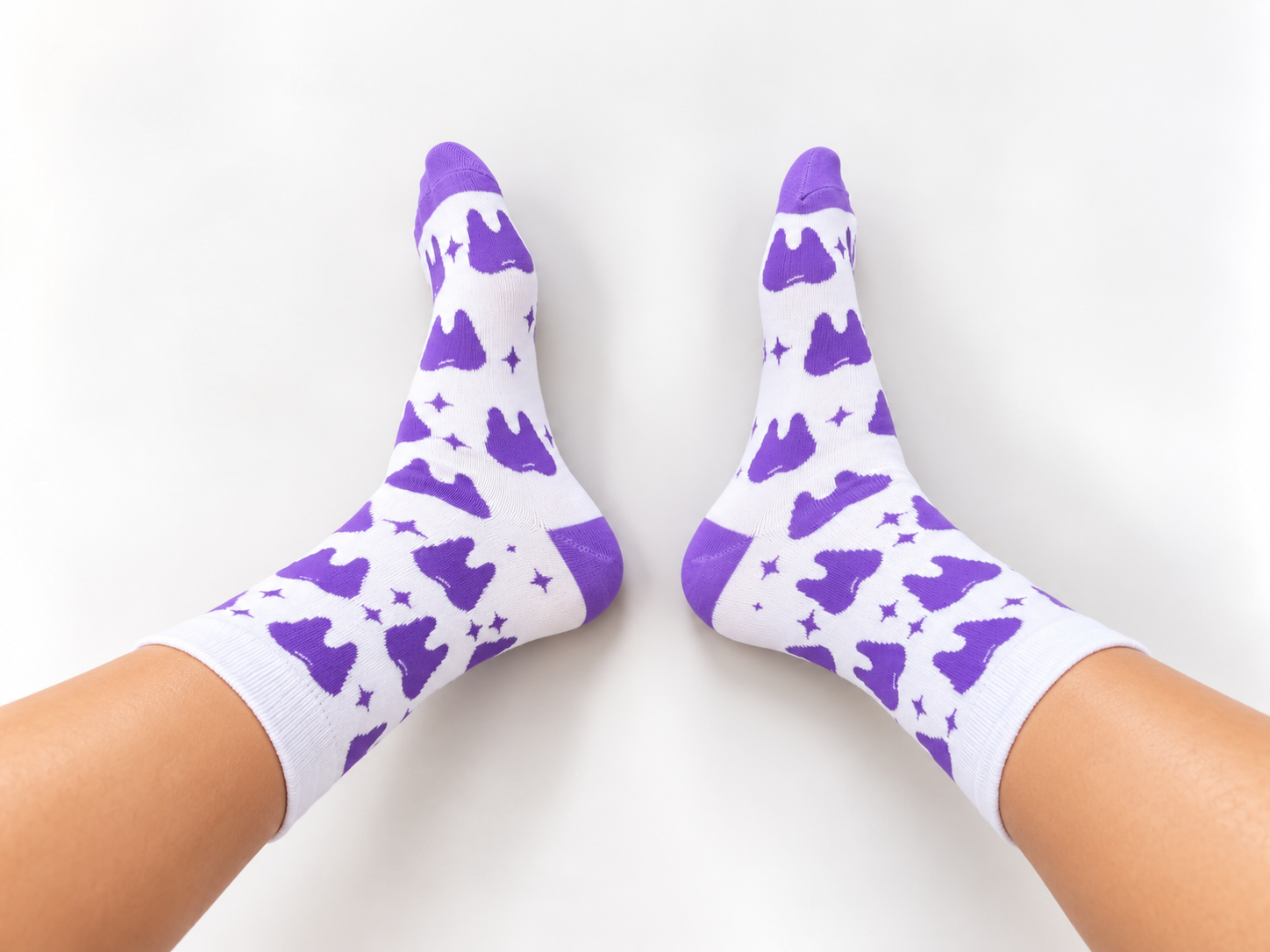 Zahnarzt Socken 3er Pack „Berry Bright“ – Lustige Zahn Socken für Zahnärzte & ZFA – Geschenk Zahnarzt – violett, Onesize 38-44, 