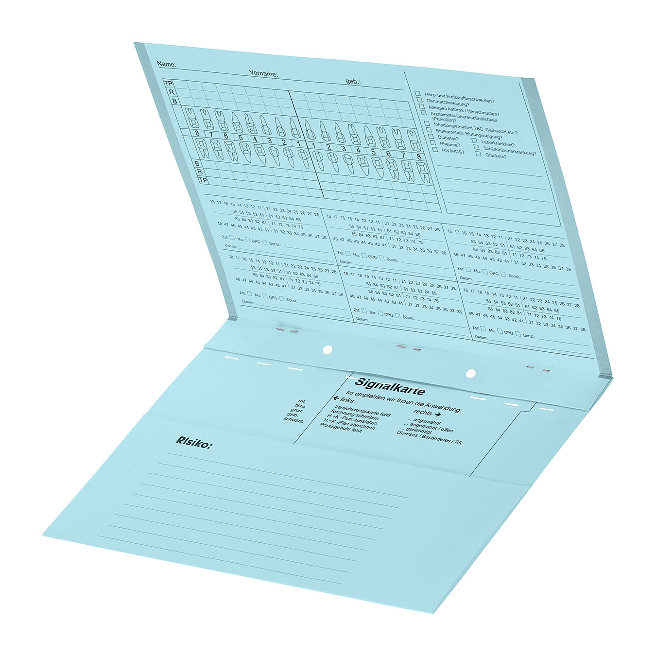 Kartei A5/SL ohne Heftzunge, Karteikarte, Karteimappe