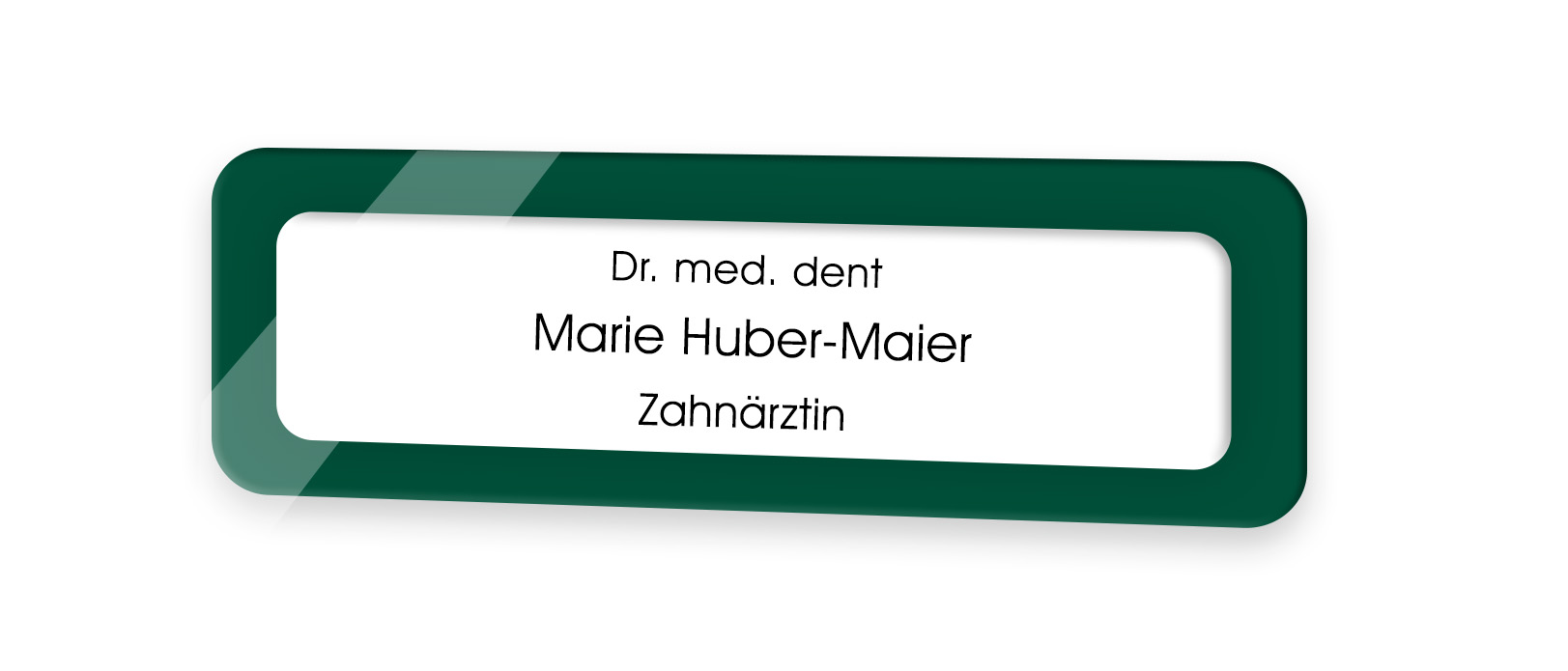 Praxisschild TYP FULDA - (ABGERUNDET)