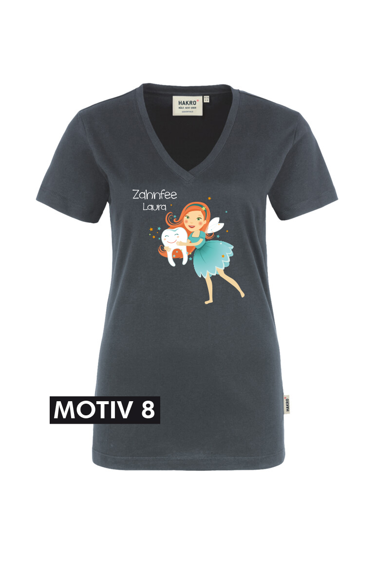 Printshirt - Modell 6126 Damen V-Shirt Classic