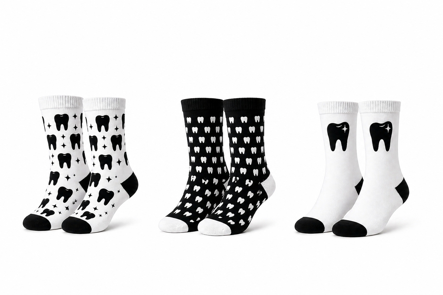 BEYCO-SOCKS Midnight Molar, 3-Pack, schwarz