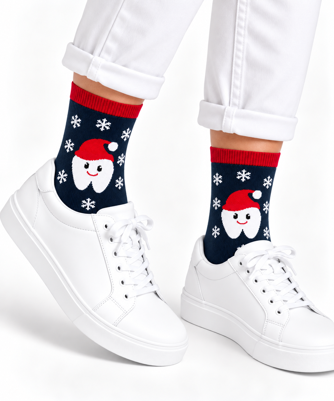 Winter-Weihnachtssocken Zahnarzt Edition – 3er-Pack bunt, Onesize 38-44, Beyco-Socks