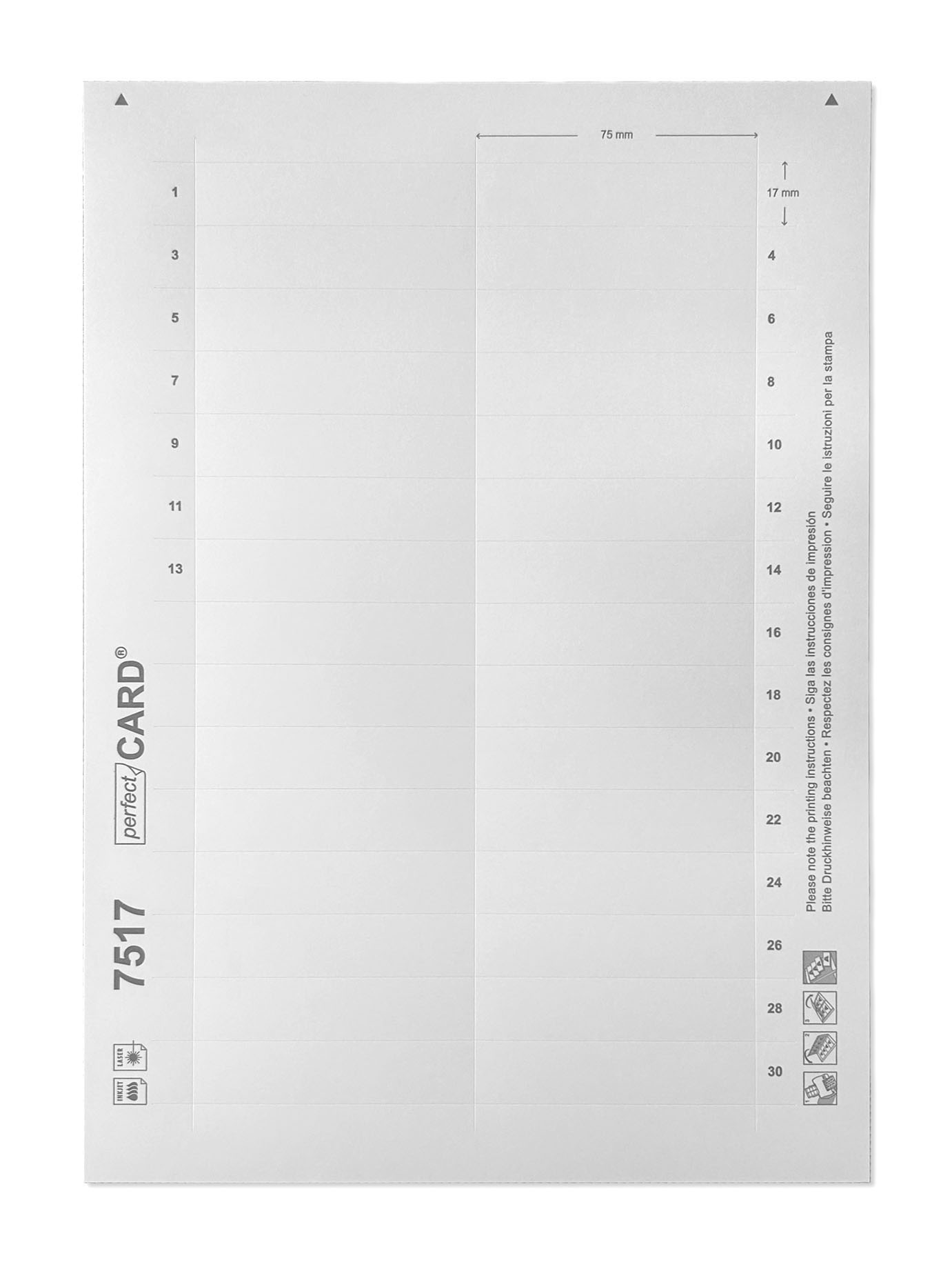 Beschriftungsbogen f. Contur-Line 