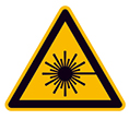 Etikett Warnung vor Laserstrahl