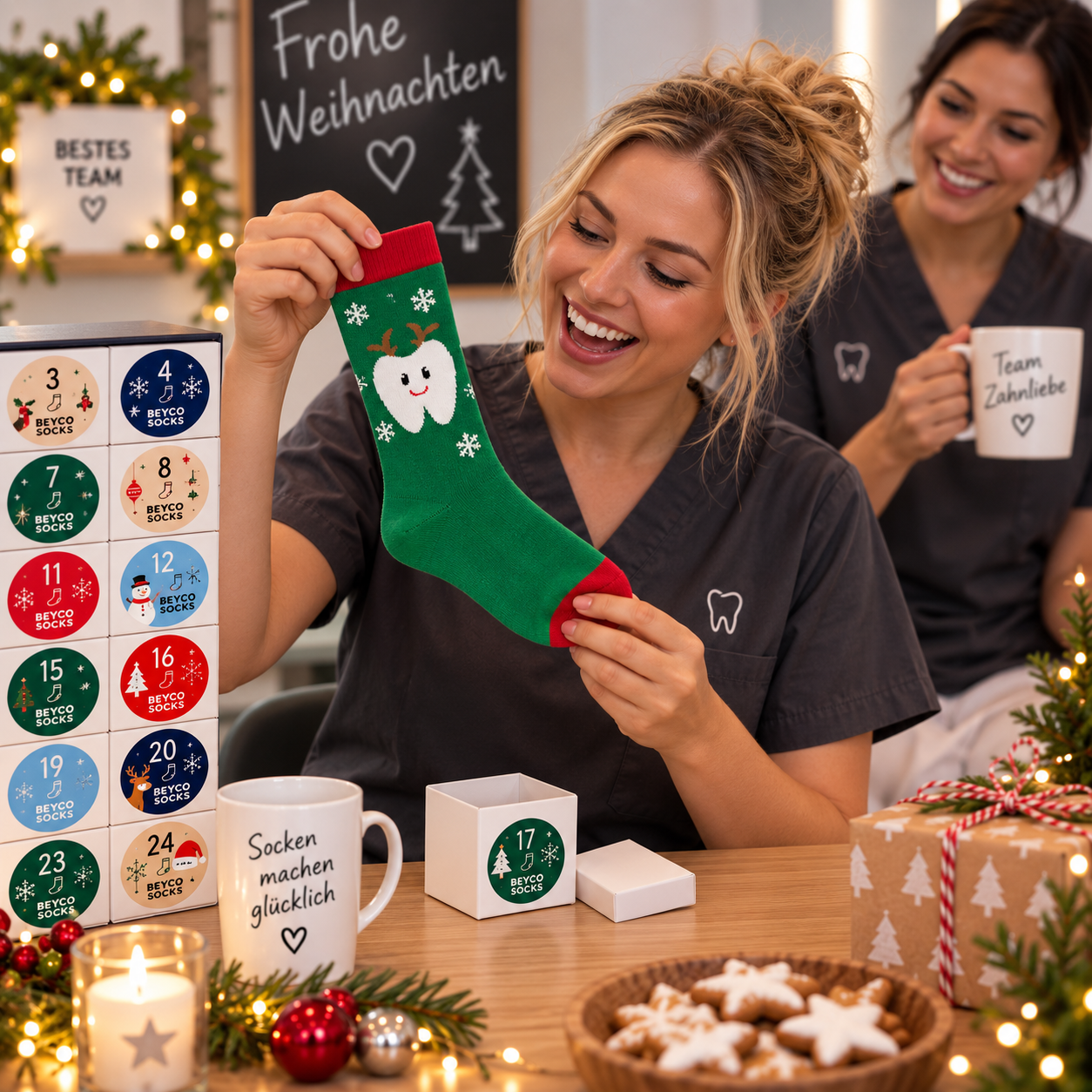 BEYCO-SOCKS Adventskalender – 24 Türchen, 24 Söckchen