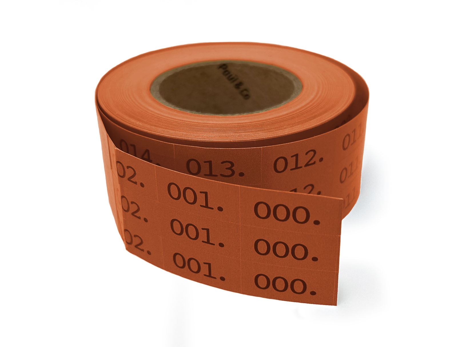 3-fach-Nummern 000-999 rot