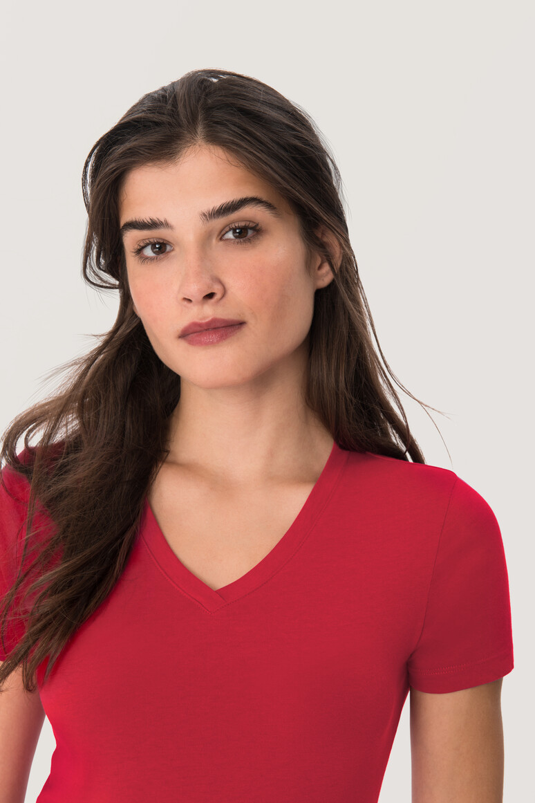 Modell 6126 HAKRO Damen V-Shirt Classic