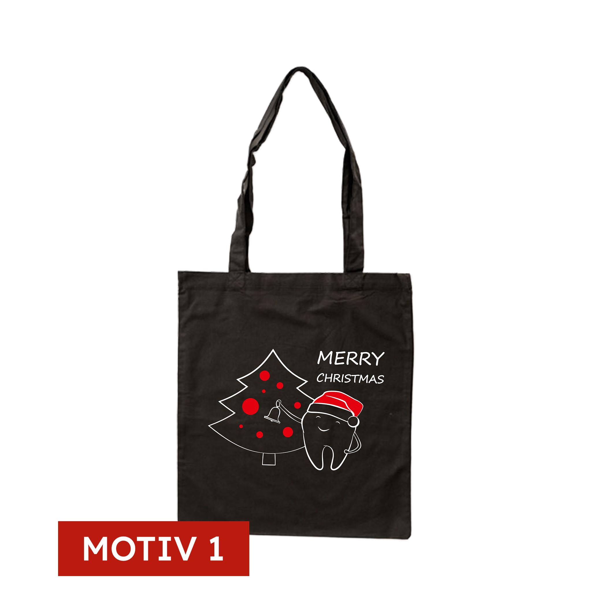 Baumwolltasche mit Weihnachts-Motiv 