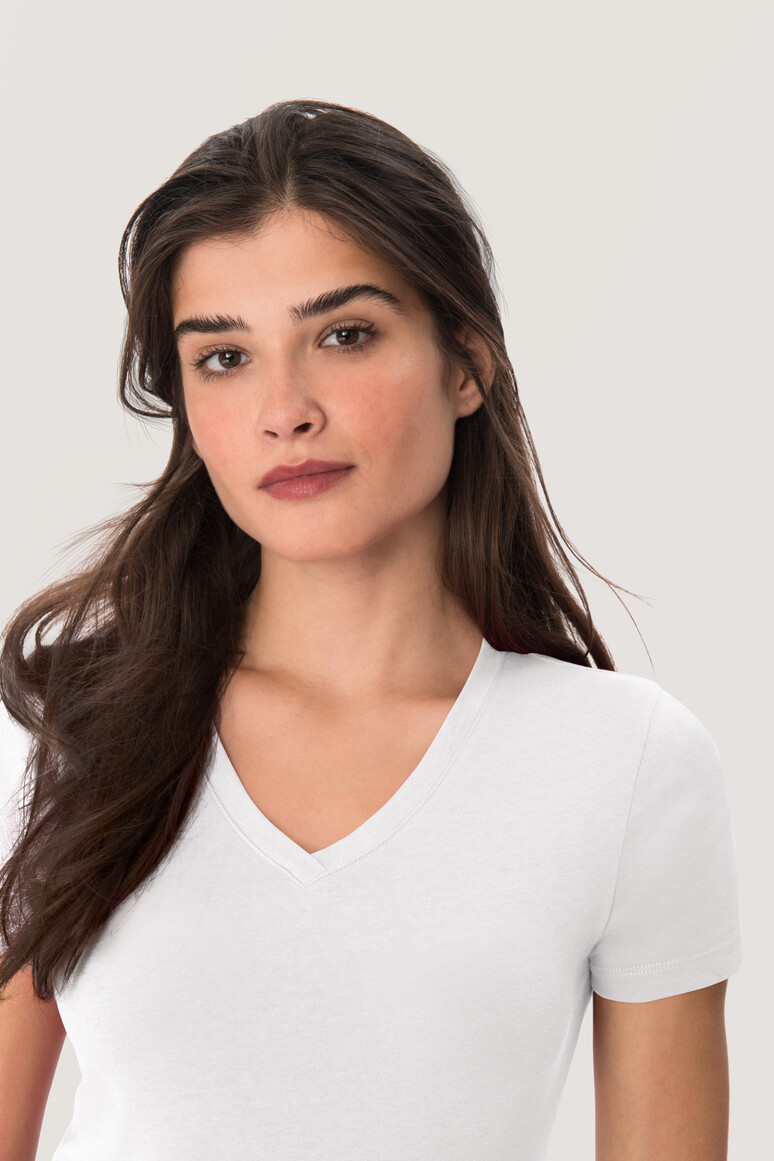 Modell 6126 HAKRO Damen V-Shirt Classic