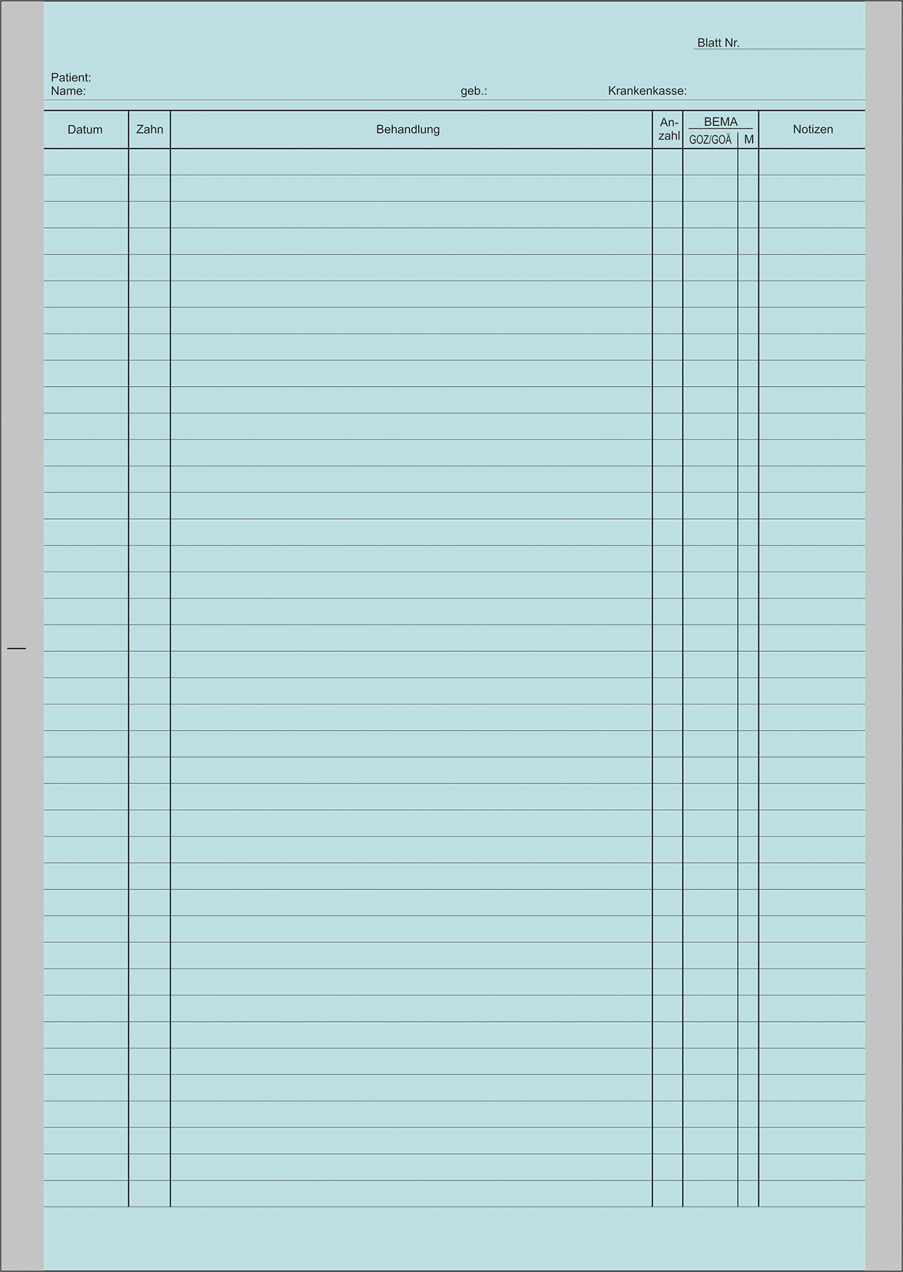 Einlegeblatt D 1000 Stück