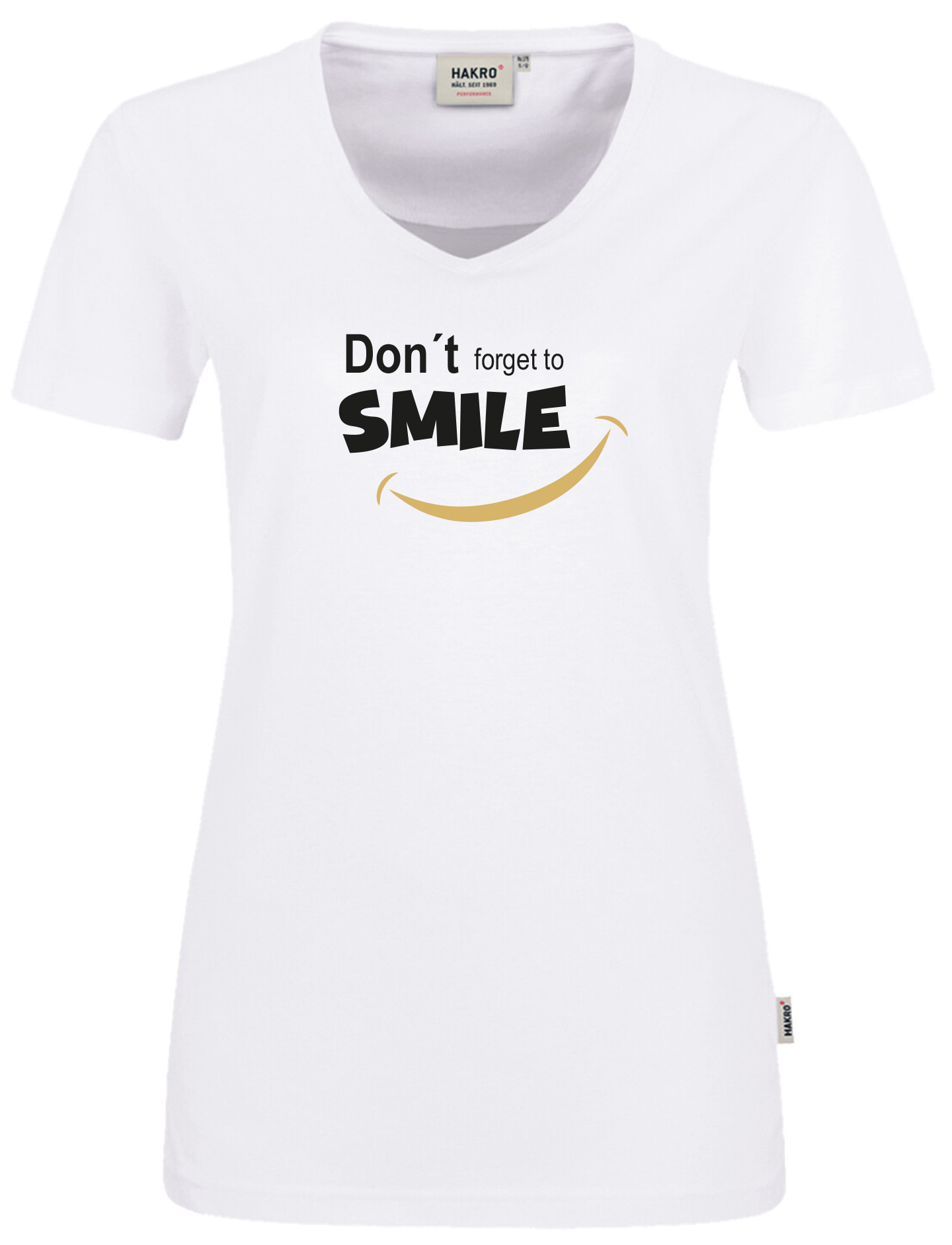 Printshirt Don´t forget to smile