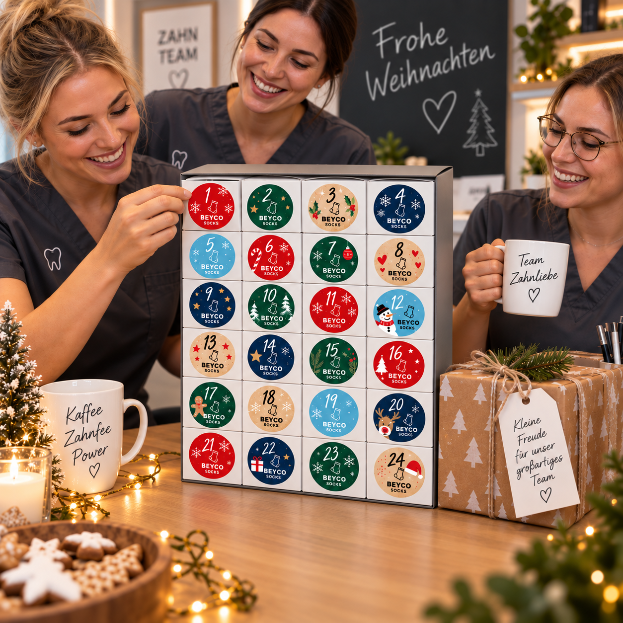 BEYCO-SOCKS Adventskalender – 24 Türchen, 24 Söckchen