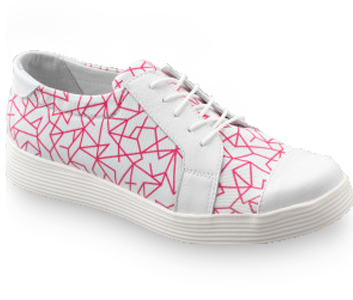 116 Med-Sneaker Damenhalbschuh Muster/pink