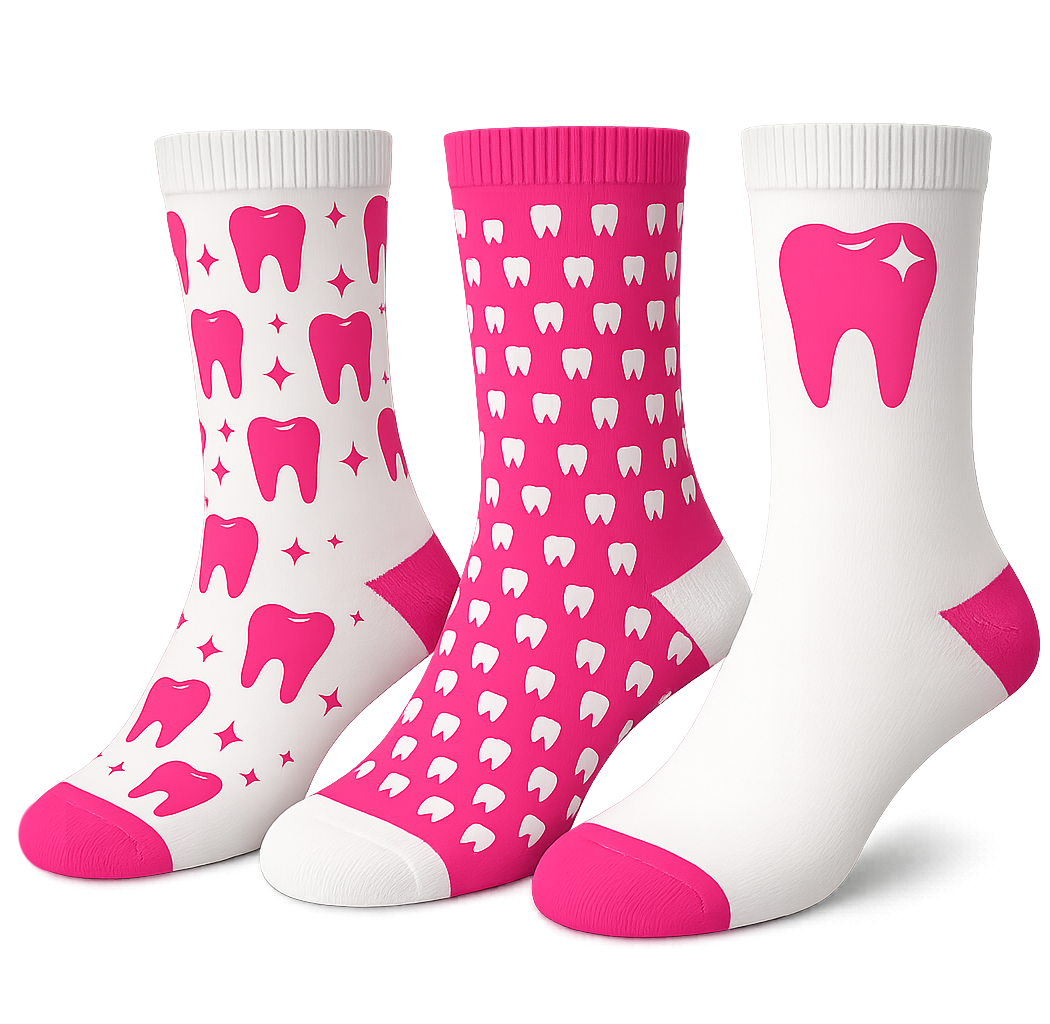 BEYCO-SOCKS Bubblegum Blast, 3-Pack, pink