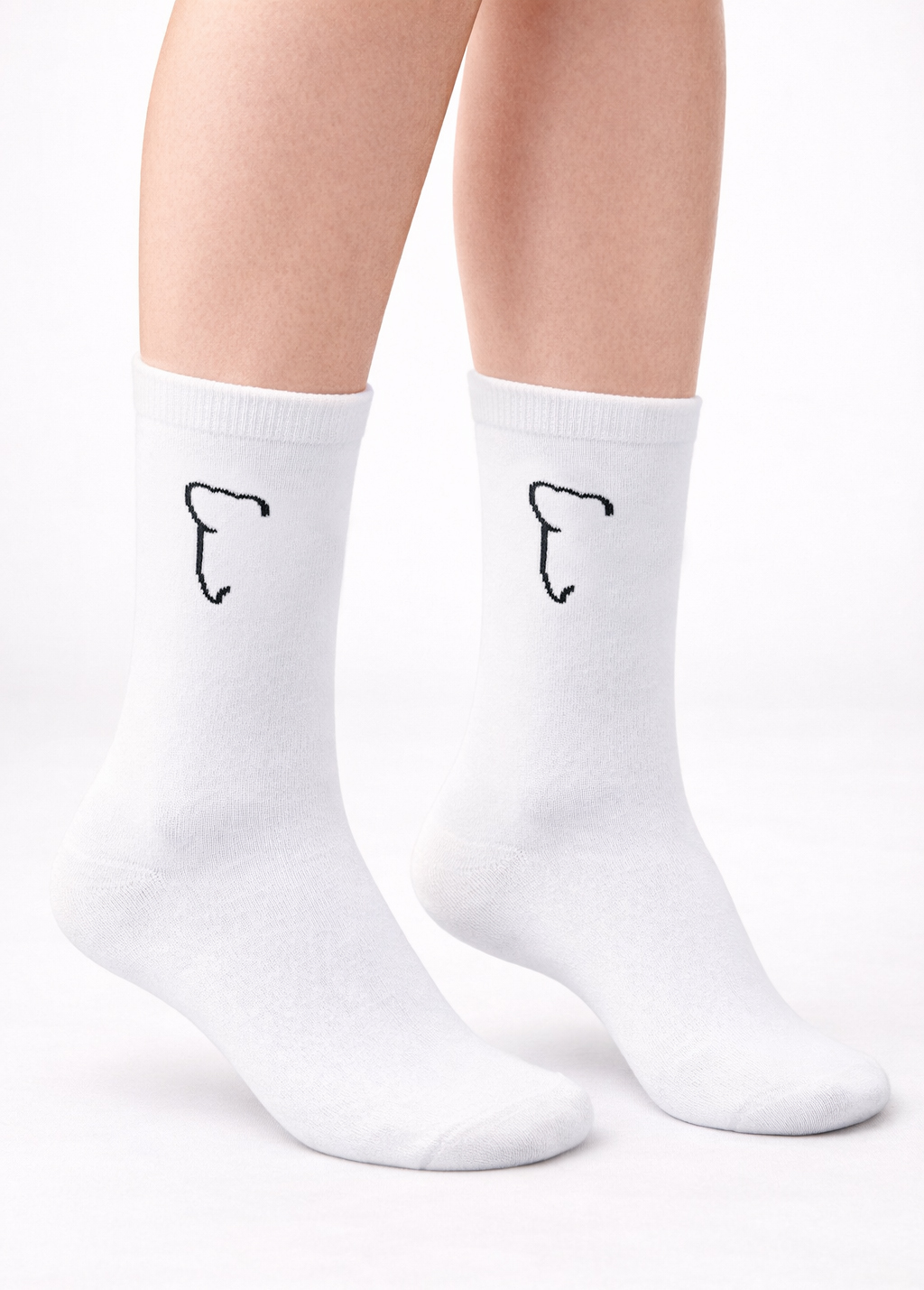 Zahnarzt Socken "Dent-Art" weiß – Elegantes Zahn Motiv für Praxis & Team – unisex
