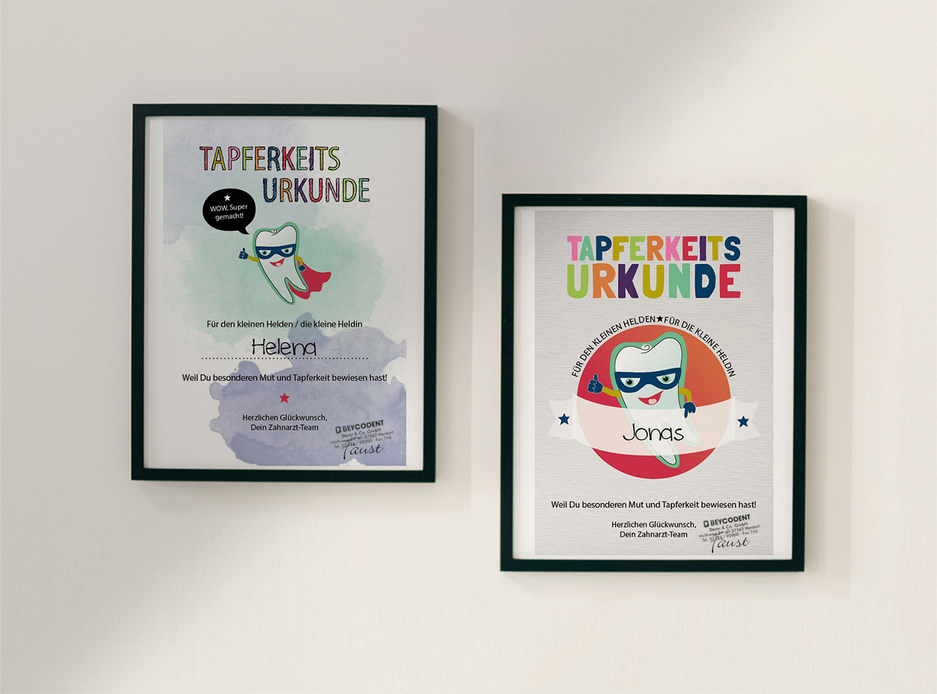 Tapferkeitsurkunde Supergirl