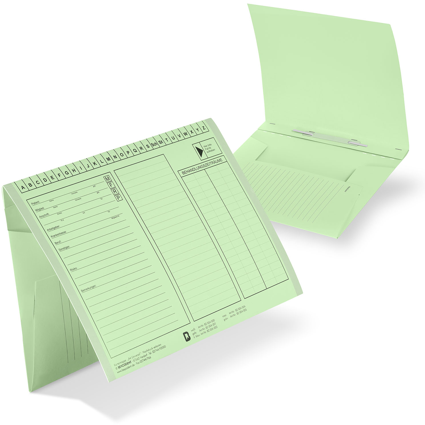 Karteimappe A4 universal farbig, DIN 821