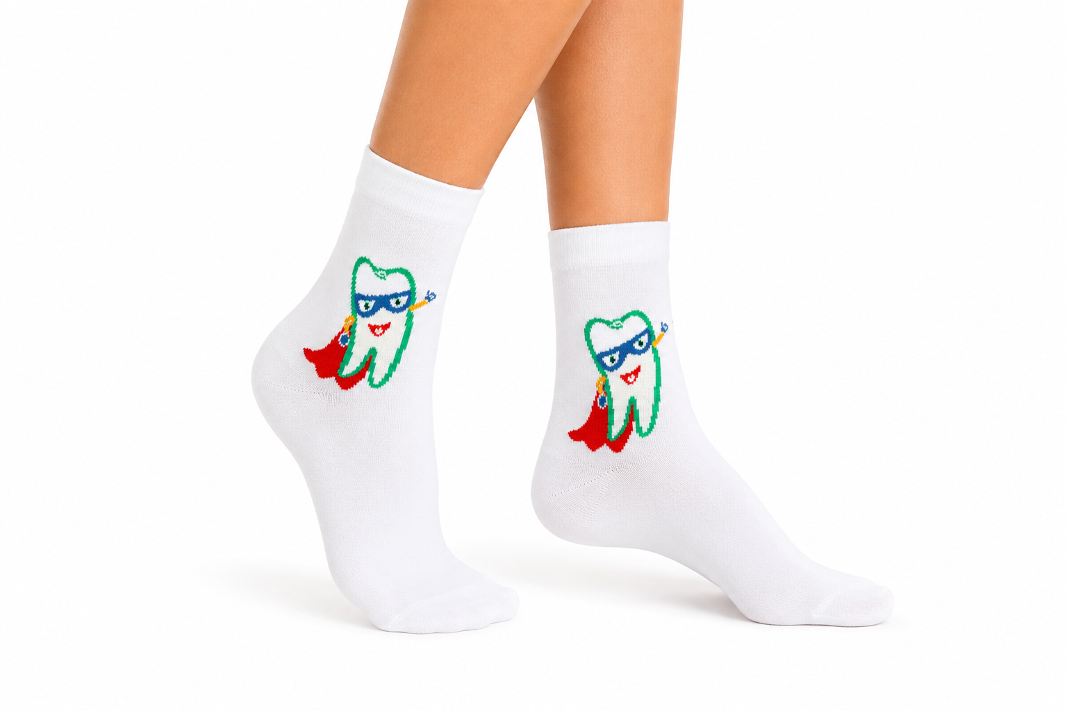 Zahn Socken Super Hero weiß 3-Pack, Beyco-Socks