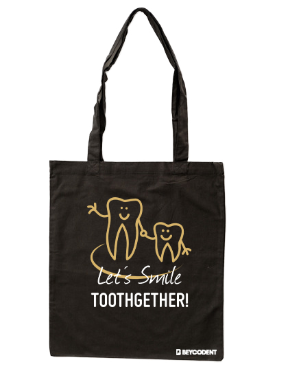 Baumwolltasche "Let´s smile toothgether"