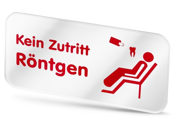 Warnschild „Kein Zutritt Röntgen“ – Selbstklebende Folie, 20 X 30 Cm, UV-beständig, Für Innen & Außen